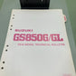 GENUINE SUZUKI 8200-SUPPL E-03 GS850G/GL NEW MODEL TECHNICAL BULLETIN 1980