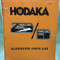 HODAKA 278008 250/ED ILLUSTRATED PARTS LIST