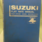 GENUINE SUZUKI FLAT RATE MANUAL FOUR-STROKE ENGINE MOTORCYCLES