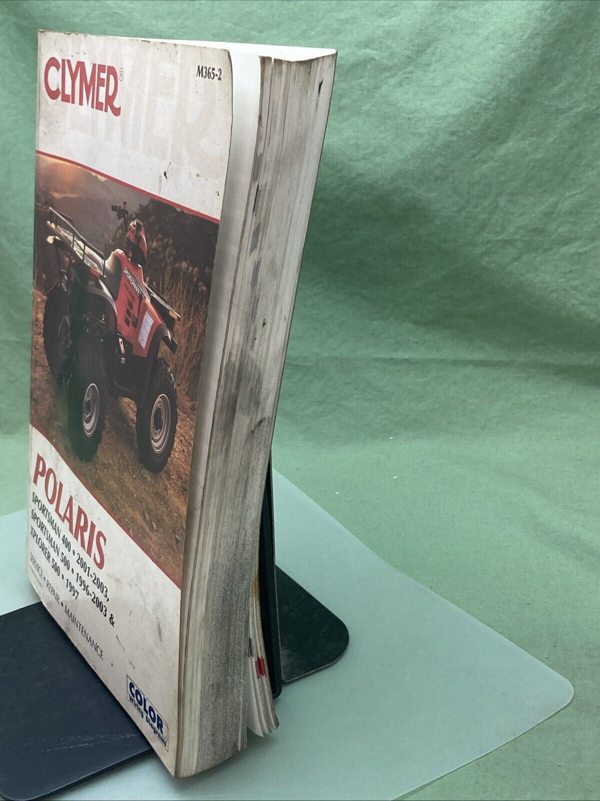 GENUINE CLYMER M365-2 POLARIS SPORTSMAN 400/500, XPLORER 500 REPAIR MANUAL 96-03