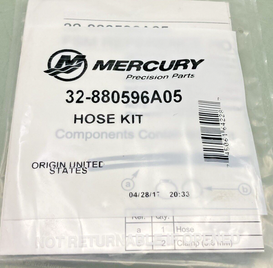 NEW GENUINE MERCURY QUICKSILVER 32-880596A05 HOSE KIT