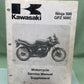 GENUINE KAWASAKI 99924-1172-51 SERVICE MANUAL SUPPLEMENT NINJA 500/GPZ 500S