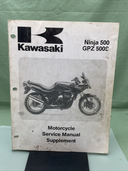 GENUINE KAWASAKI 99924-1172-51 SERVICE MANUAL SUPPLEMENT NINJA 500/GPZ 500S