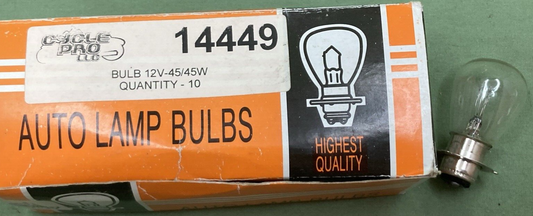 QTY 3 NEW CYCLE PRO 14449 BULB 12V 45/45WATT