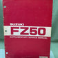 GENUINE SUZUKI 99000-85057-0E3 SUPPLEMENTARY SERVICE MANUAL FZ50