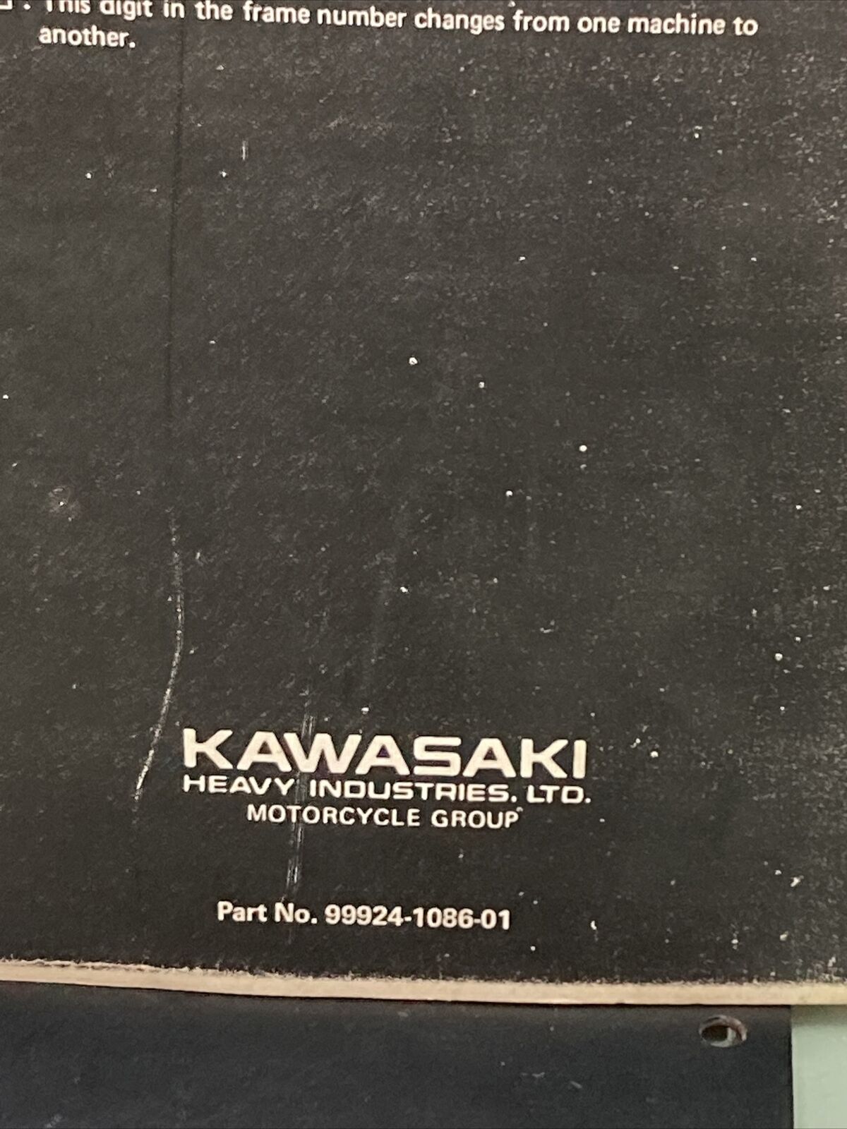 GENUINE KAWASAKI 99924-1086-01 MOJAVE 110/110E ALL TERRAIN VEH SERVICE MANUAL