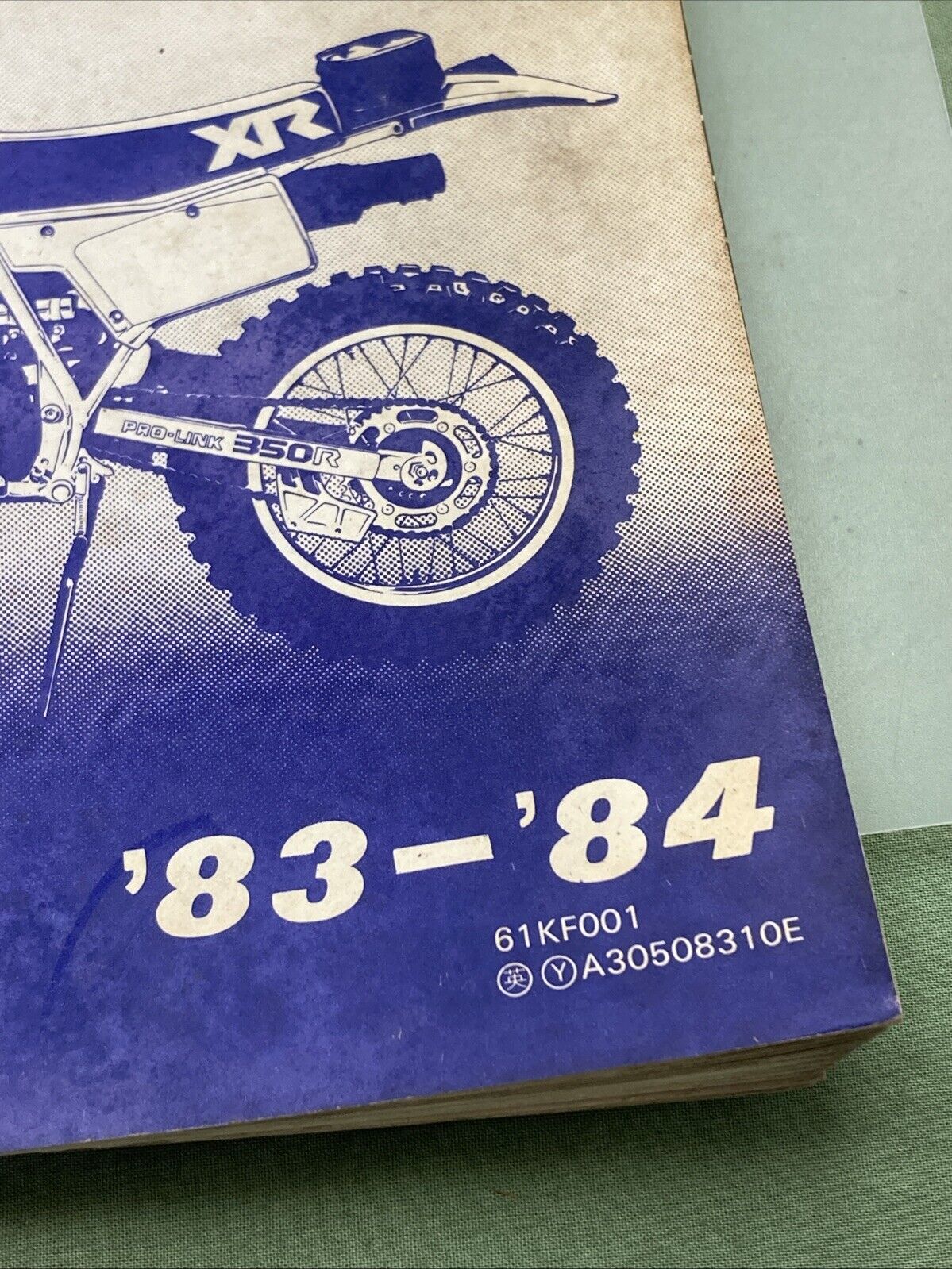 GENUINE HONDA 61KF001 XR350R SHOP MANUAL 1983