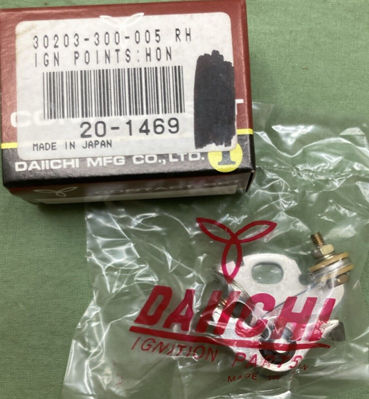 NEW GENUINE DAIICHI 20-1469 IGNITION CONTACT POINT ASSEMBLY RIGHT FITS HONDA