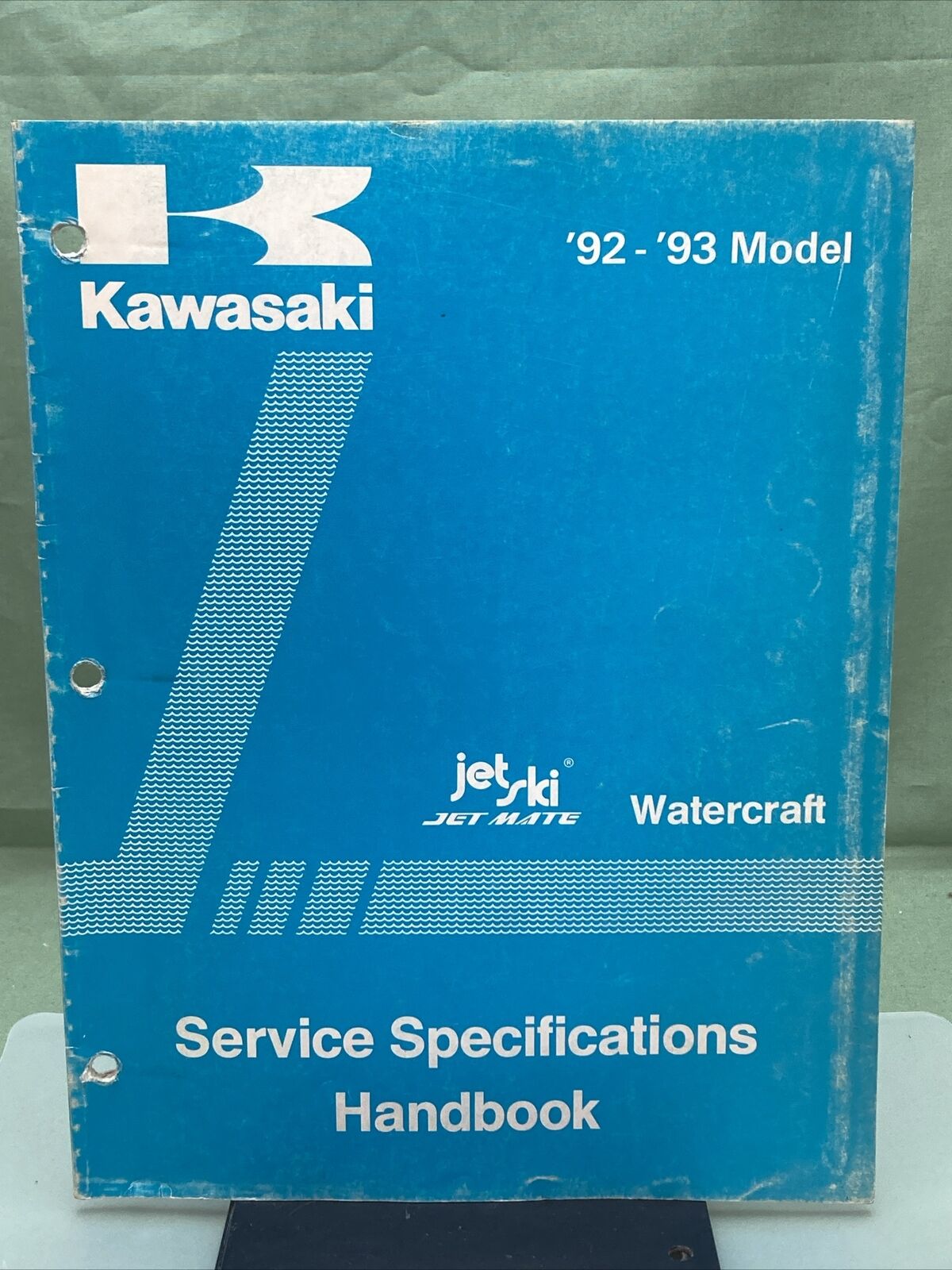 GENUINE KAWASAKI 99926-1023-01 JETSKI JETMATE WTRCFT SERVICE SPEC MANUAL '92-'93