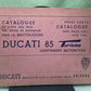 DUCATI 85 TURISMO LIGHTWEIGHT SPARE PARTS CATALOGUE