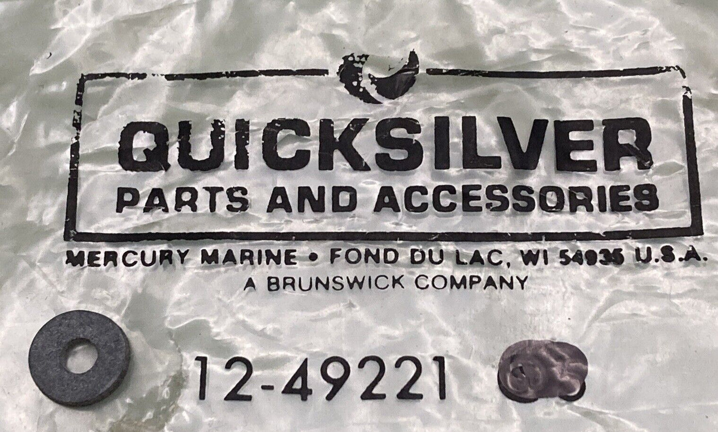 QTY 4 NEW GENUINE MERCURY QUICKSILVER 12-49221 WASHER