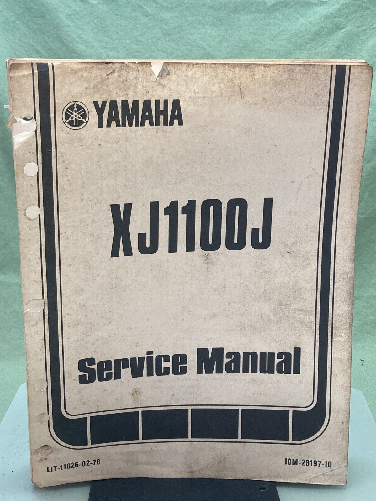 GENUINE YAMAHA LIT-11626-02-78 XJ1100J SERVICE MANUAL 10M-28197-10