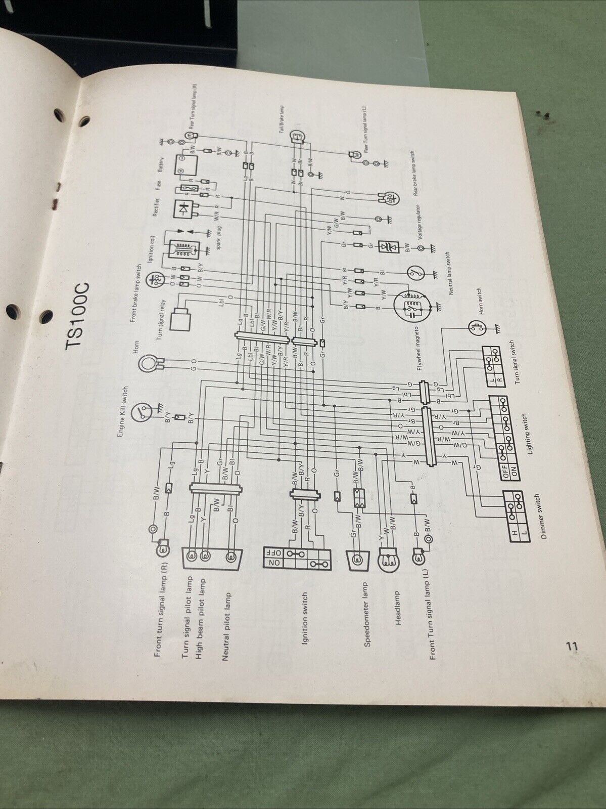 GENUINE SUZUKI WIRING DIAGRAMS 1978