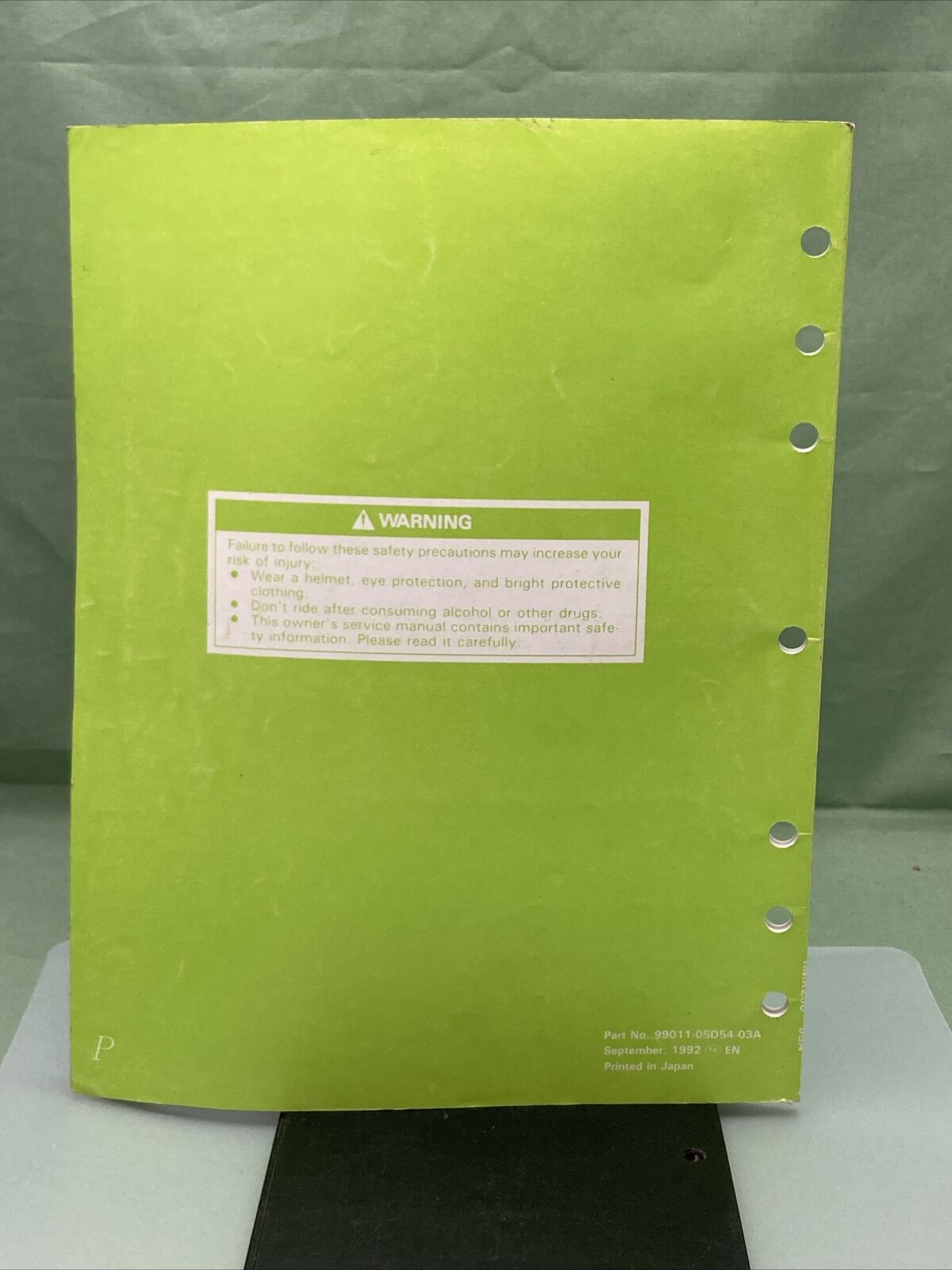 GENUINE SUZUKI 99011-05D54-03A OWNER'S SERVICE MANUAL RMX250