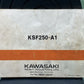 GENUINE KAWASAKI 99920-1333-01 KSF 250 MOJAVE OWNER'S MANUAL