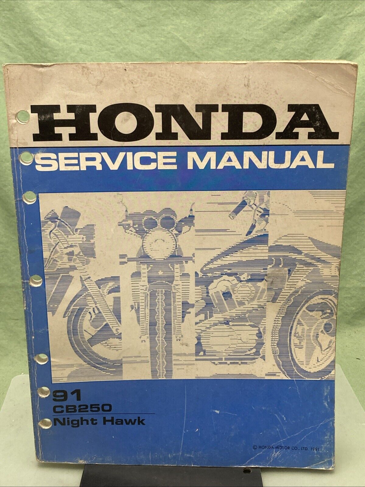 GENUINE HONDA 61KBG00 CB250 NIGHTHAWK SERVICE MANUAL 1991