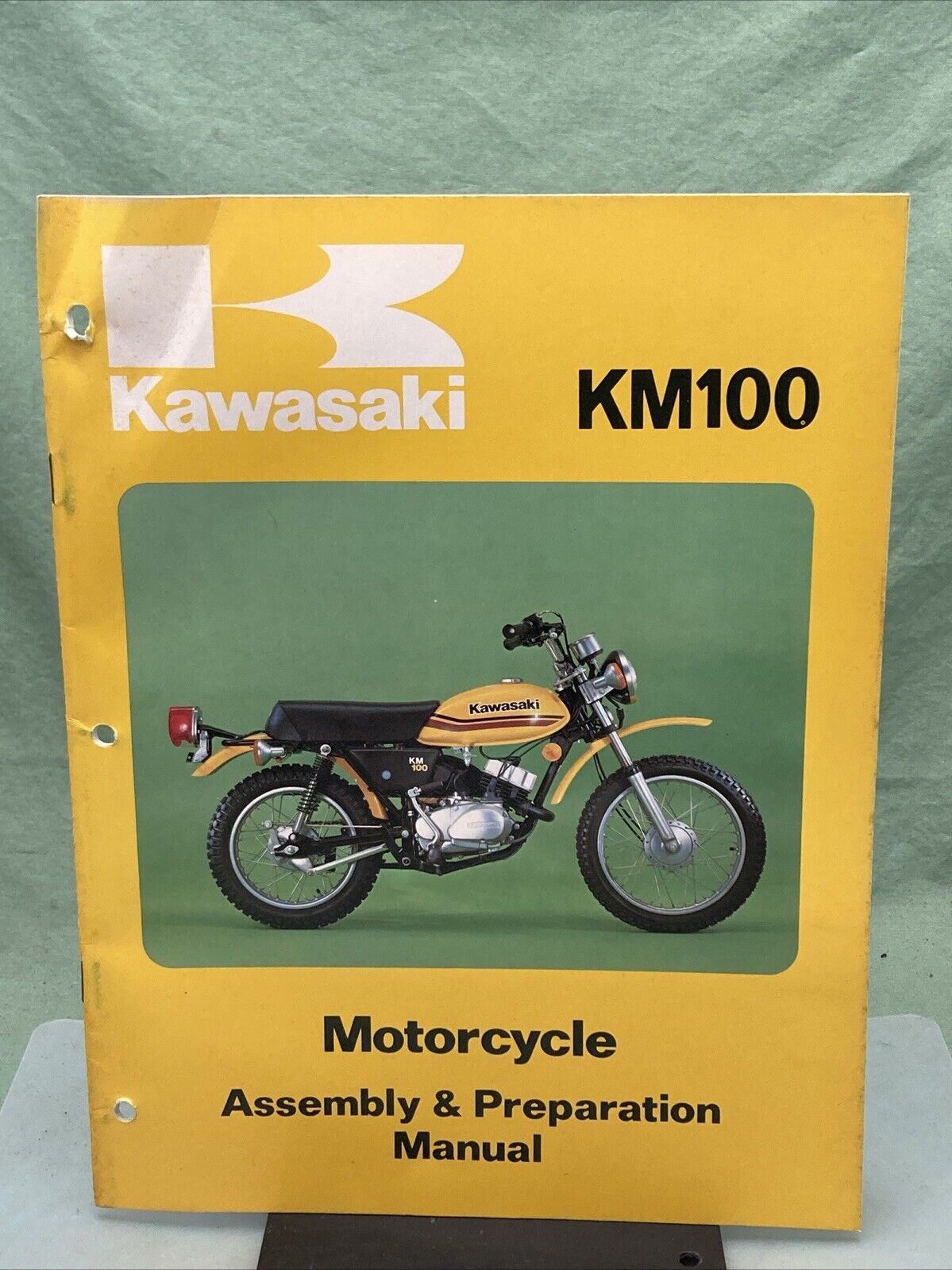 GENUINE KAWASAKI 99931-1024-01 KM100 MOTORCYCLE ASSY AND PREP MANUAL 1976/78