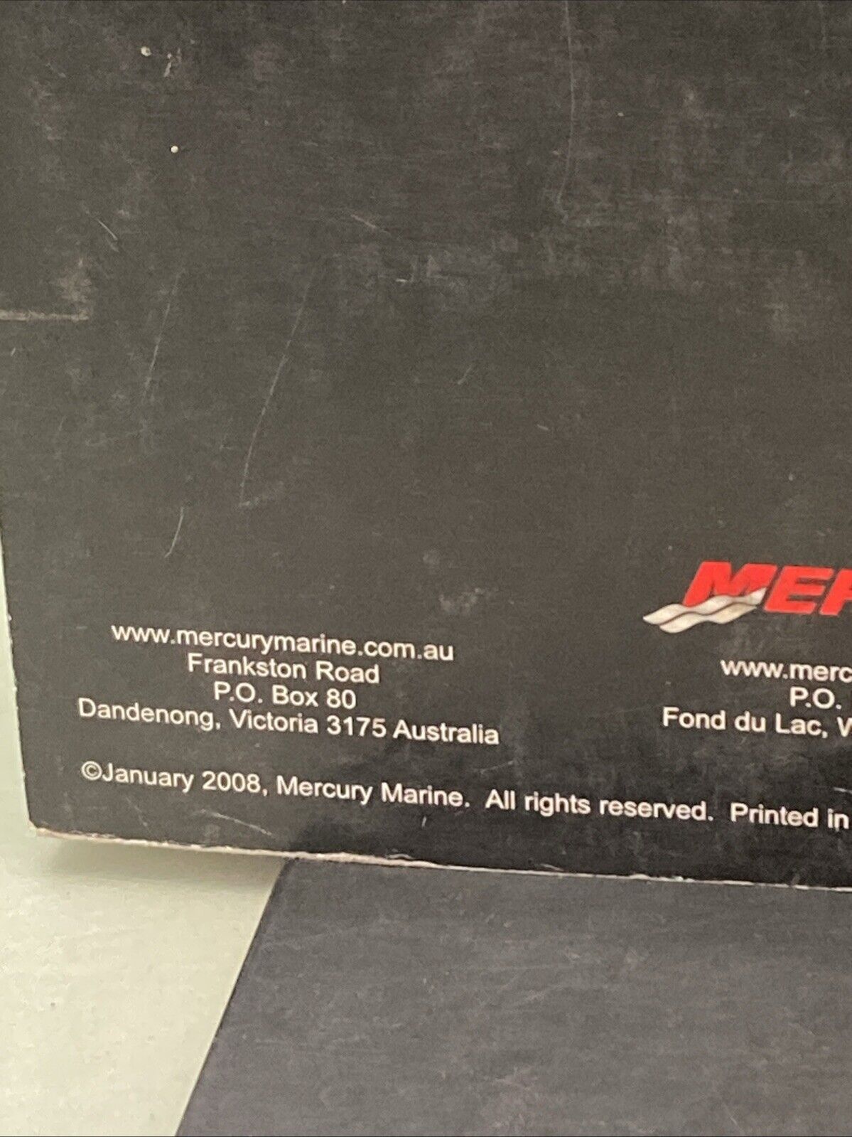 GENUINE MERCURY 90-899975 50/60, 40/50/60 BIGFOOT, 40 JET EFI SERVICE MANUAL '08