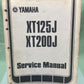 GENUINE YAMAHA LIT-11616-03-03 XT125J XT200J SERVICE MANUAL 15E-28197-10 1982