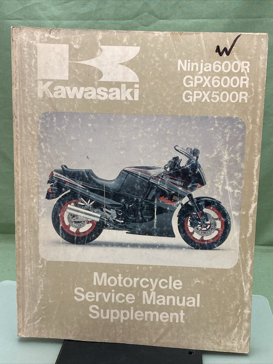 GENUINE KAWASAKI 99924-1081-56 NINJA600R GPX600R GPX500R SRVICE MANUAL SUPLEMNT