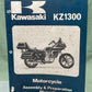 GENUINE KAWASAKI 99931-1041-01 KZ1300 MOTORCYCLE ASSEMBLY AND PREP MANUAL 1979