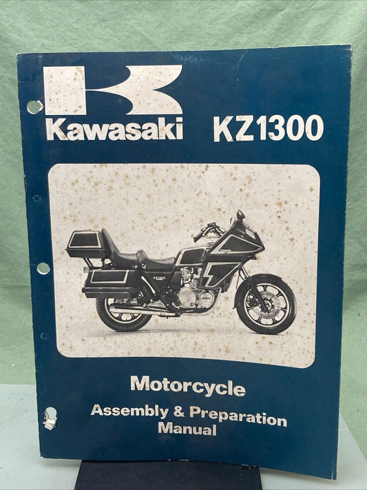 GENUINE KAWASAKI 99931-1041-01 KZ1300 MOTORCYCLE ASSEMBLY AND PREP MANUAL 1979