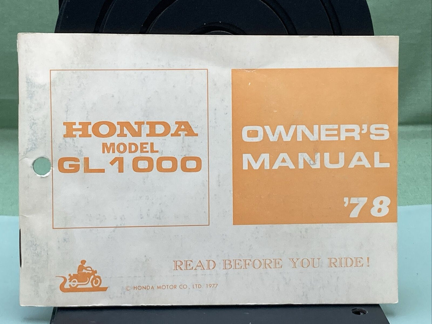 GENUINE HONDA 3137105 MODEL GL1000 OWNER'S MANUAL '78