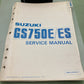 GENUINE SUZUKI 99500-37020-03E GS750E/ES SERVICE MANUAL 1983