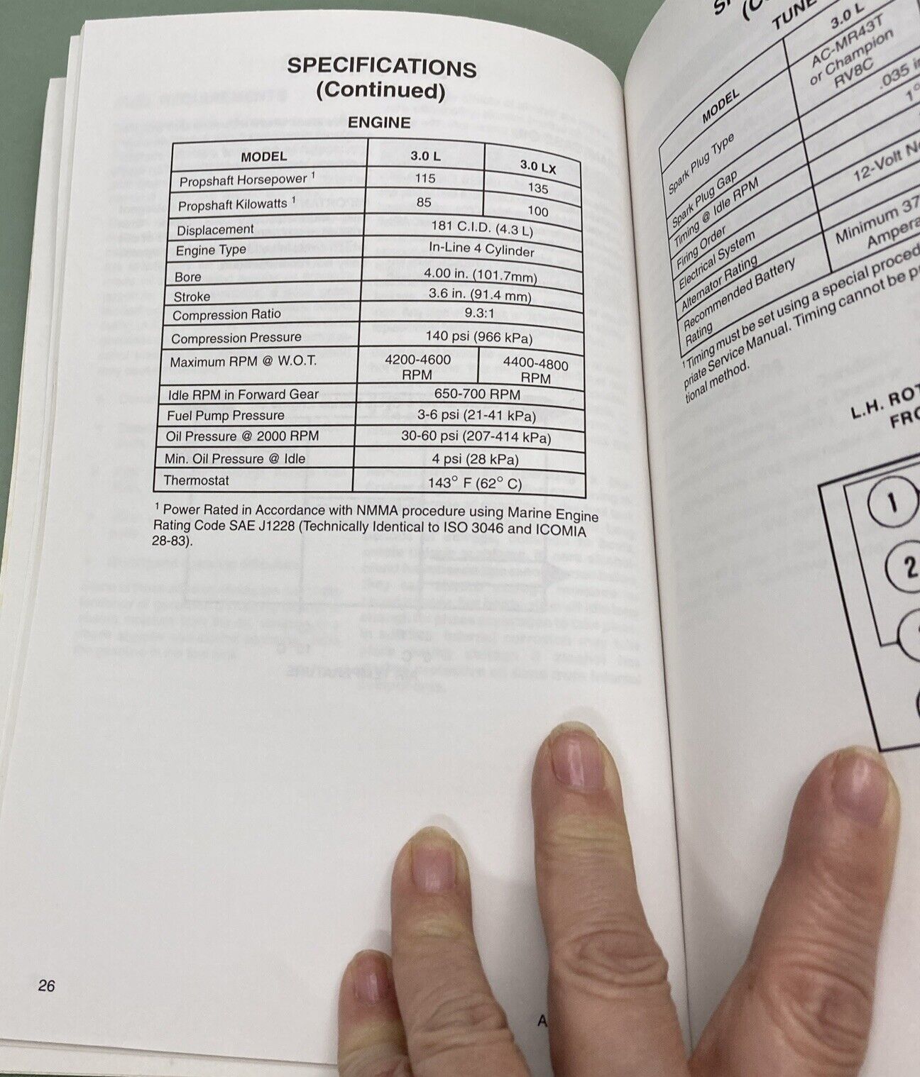 GENUINE MERCURY 90-821047930 ALPHA I OPERATION & MAINTENANCE MANUAL 4 CYL 1992