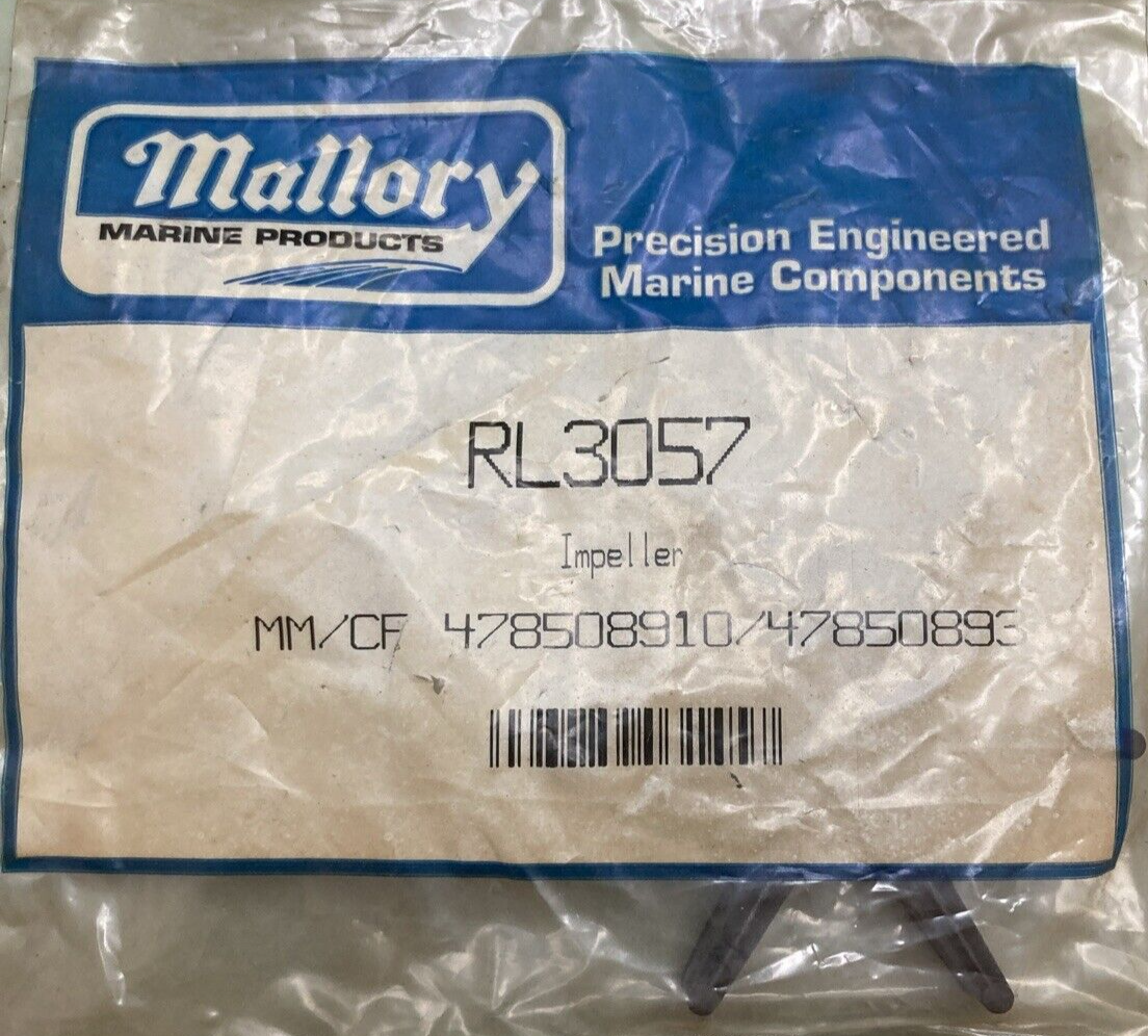 NEW GENUINE MALLORY MARINE RL3057 IMPELLER FOR MERCURY