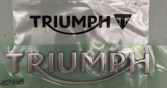 NEW GENUINE TRIUMPH T2401559 Tank Badge, 130MM