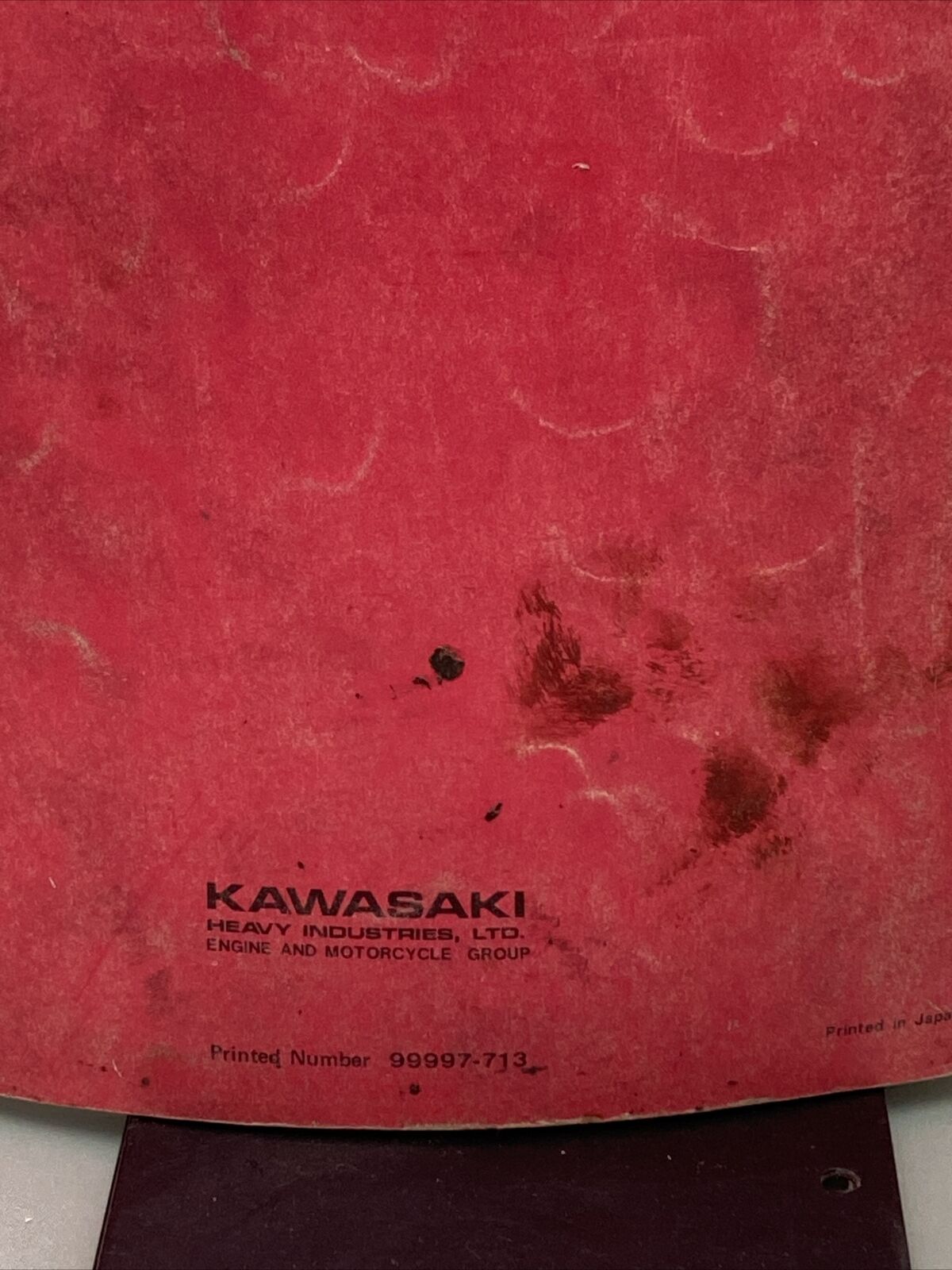 GENUINE KAWASAKI 99997-713 SHOP MANUAL G SERIES