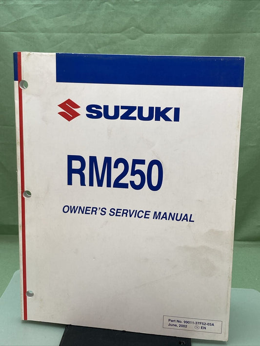 GENUINE SUZUKI 99011-37F52-03A OWNER'S SERVICE MANUAL RM-250