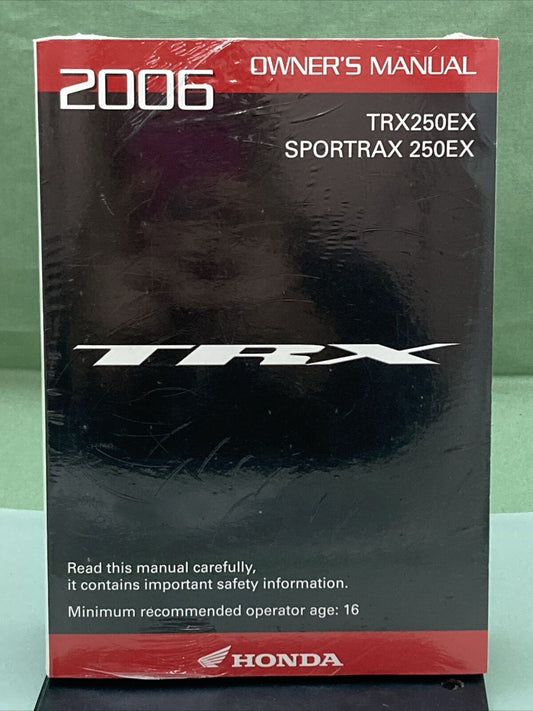 NEW GENUINE HONDA 31HN6650 TRX250EX/SPORTRAX 250EX OWNER'S MANUAL '06