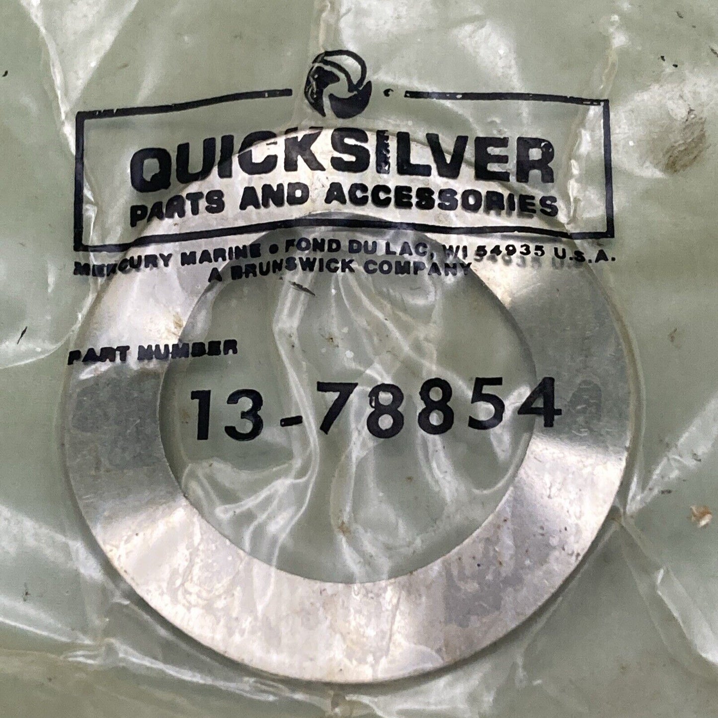 NEW GENUINE MERCURY QUICKSILVER 13-78854 WAVE WASHER  SWV BRKT OUTBOARD 115HP