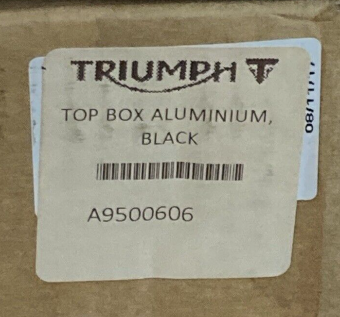 NEW GENUINE TRIUMPH A9500606 TOP BOX ALUMINUM EXPEDITION BLACK