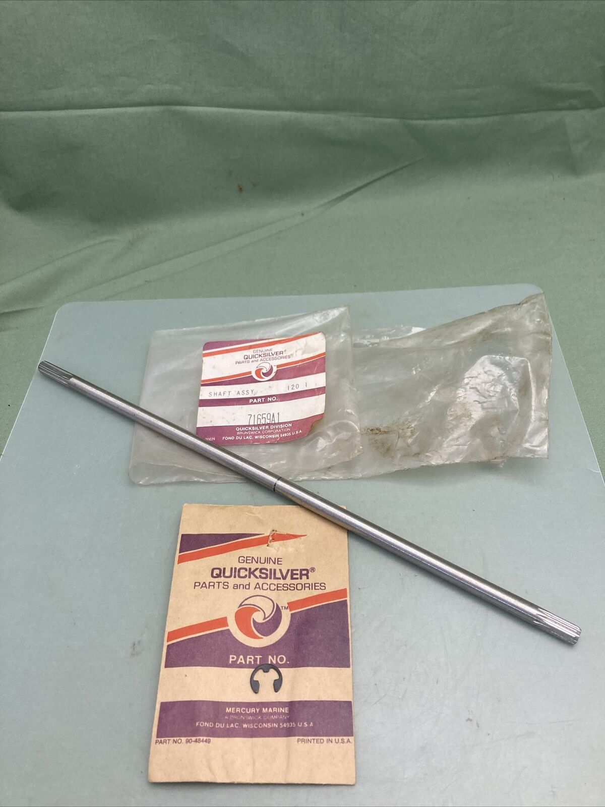 NEW GENUINE MERCURY QUICKSILVER 71659A1 SHAFT ASSEMBLY