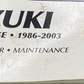 CLYMER M384-2 SUZUKI LS650 SAVAGE SERVICE MANUAL 1986-2003