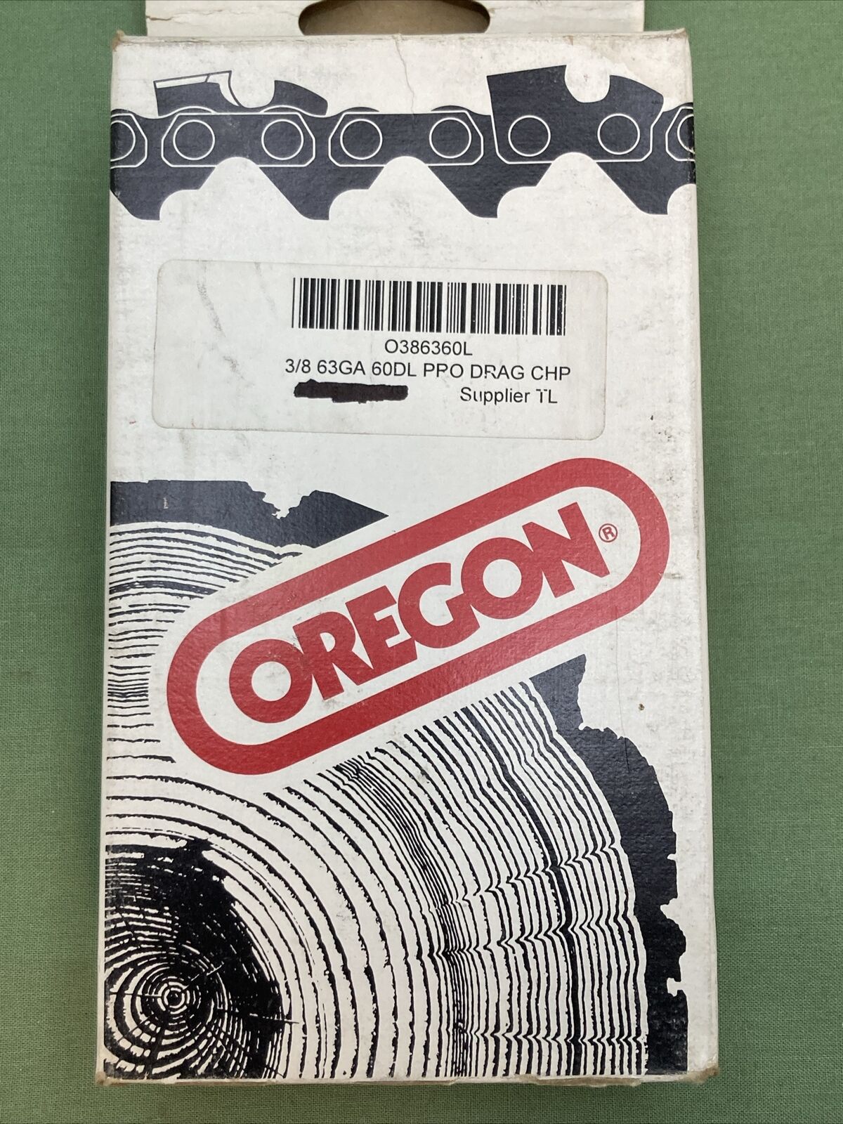 NEW GENUINE OREGON O386360L 16" PRO DRAG CHIPPER CHAINSAW CHAIN 3/8 63GA 60DL