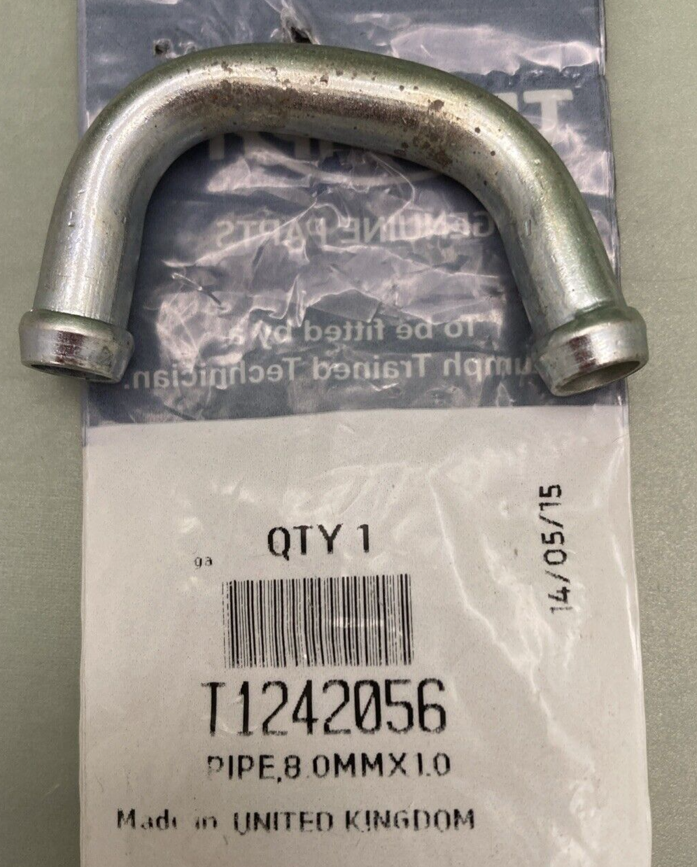 NEW GENUINE TRIUMPH T1242056 Pipe, 8.0MMX1.0