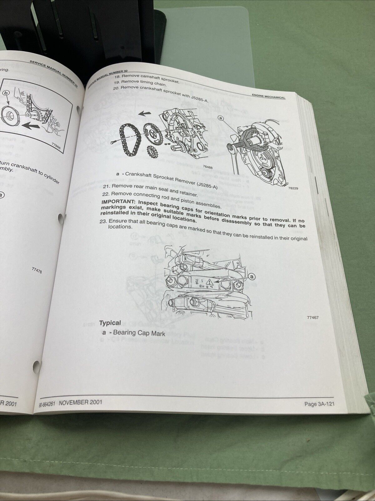 GENUINE MERCURY 90-864261 4.3L MPI GASOLINE ENGINES #32 SERVICE MANUAL 2001