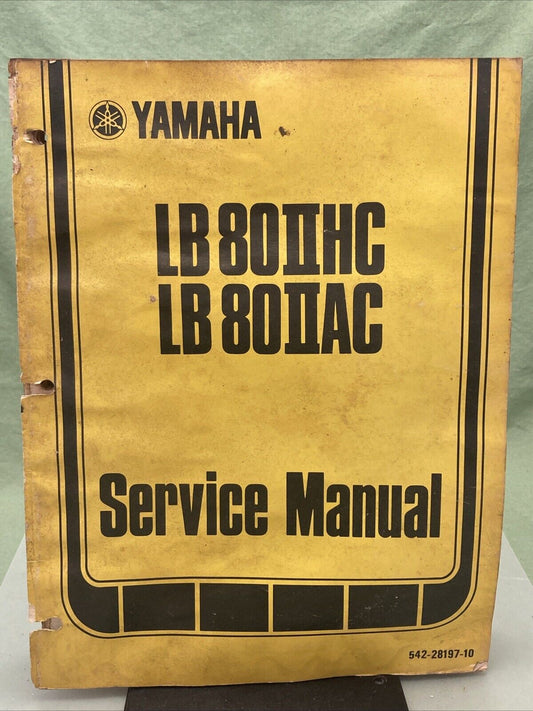 YAMAHA LIT-11616-00-07 LB80IIHC LB80IIAC SERVICE MANUAL 542-28197-10