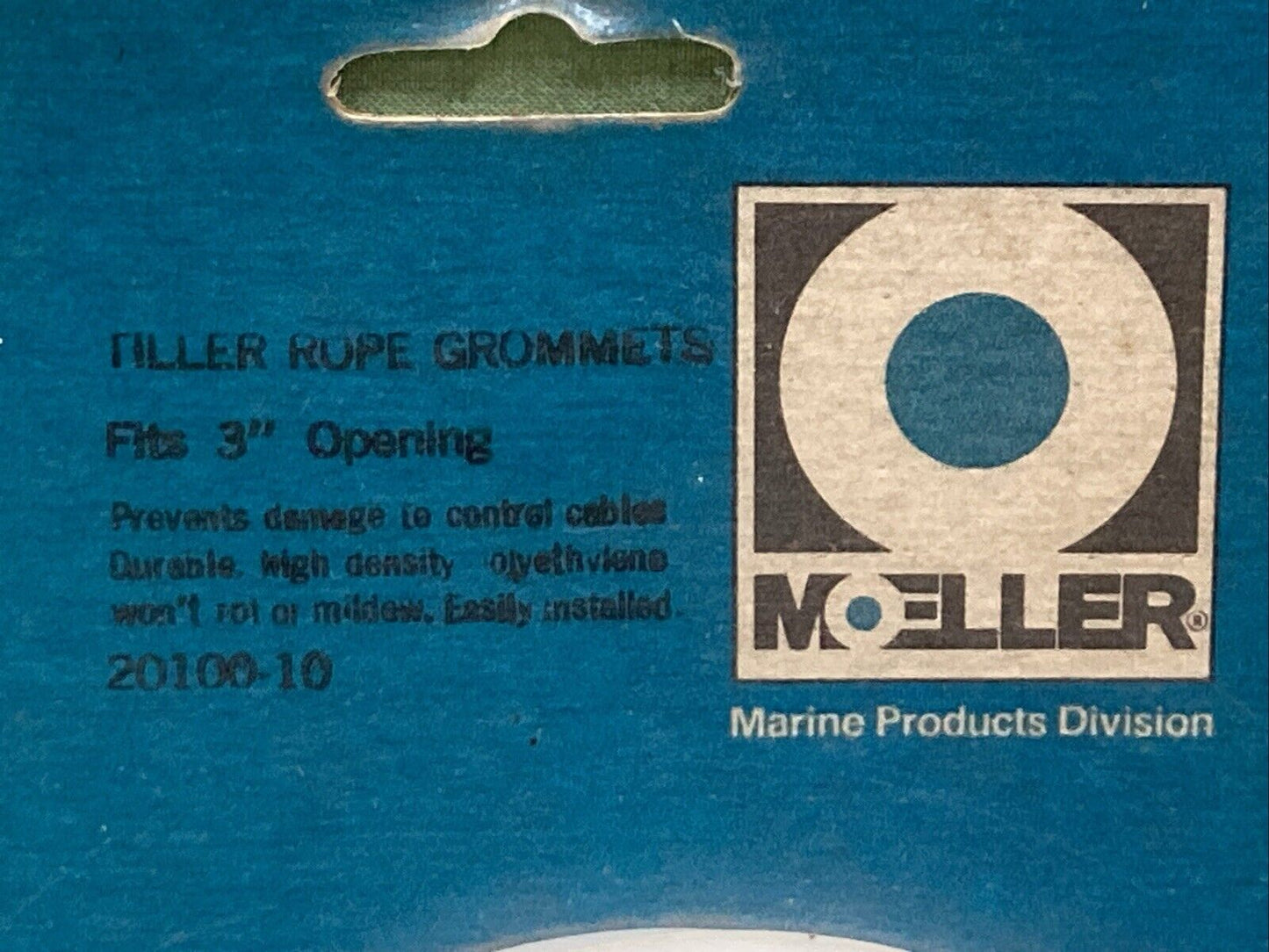 SET OF 2 NEW GENUINE MOELLER 20100-10 TILLER ROPE GROMMET FITS 3"