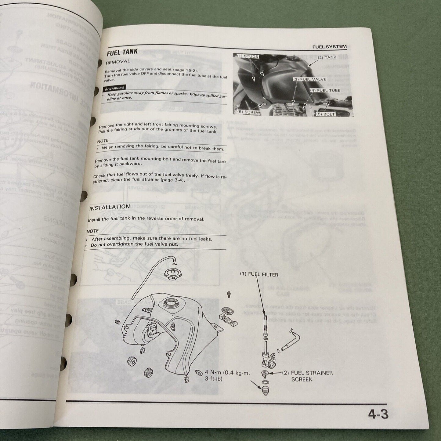 HONDA 61MN900 NX650 SERVICE MANUAL 1988