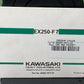 GENUINE KAWASAKI 99920-1611-01 NINJA 250R OWNER'S MANUAL