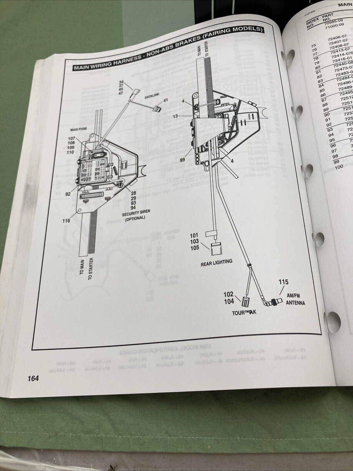 HARLEY DAVIDSON 99456-09A TOURING MODELS 2009 PARTS CATALOG