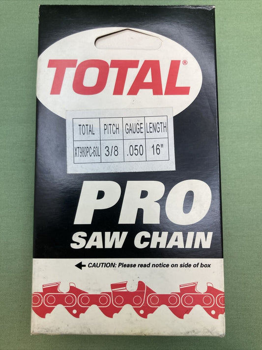 NEW GENUINE TOTAL XT980PC-60L 16" CHAINSAW CHAIN 3/8 .050GA 60DL
