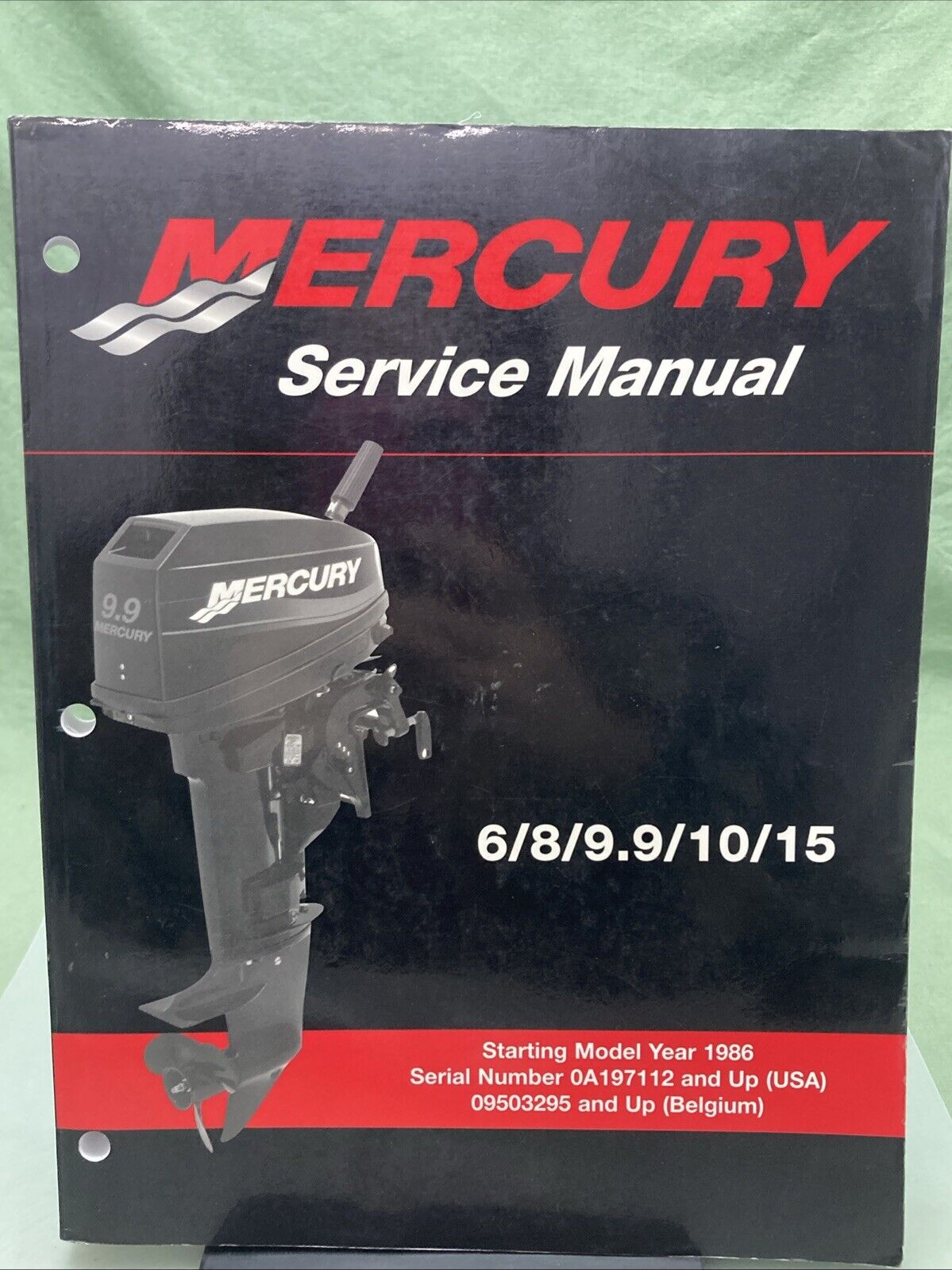 GENUINE MERCURY 90-827242R02 6, 8, 9.9, 10, 15 SERVICE MANUAL 2003