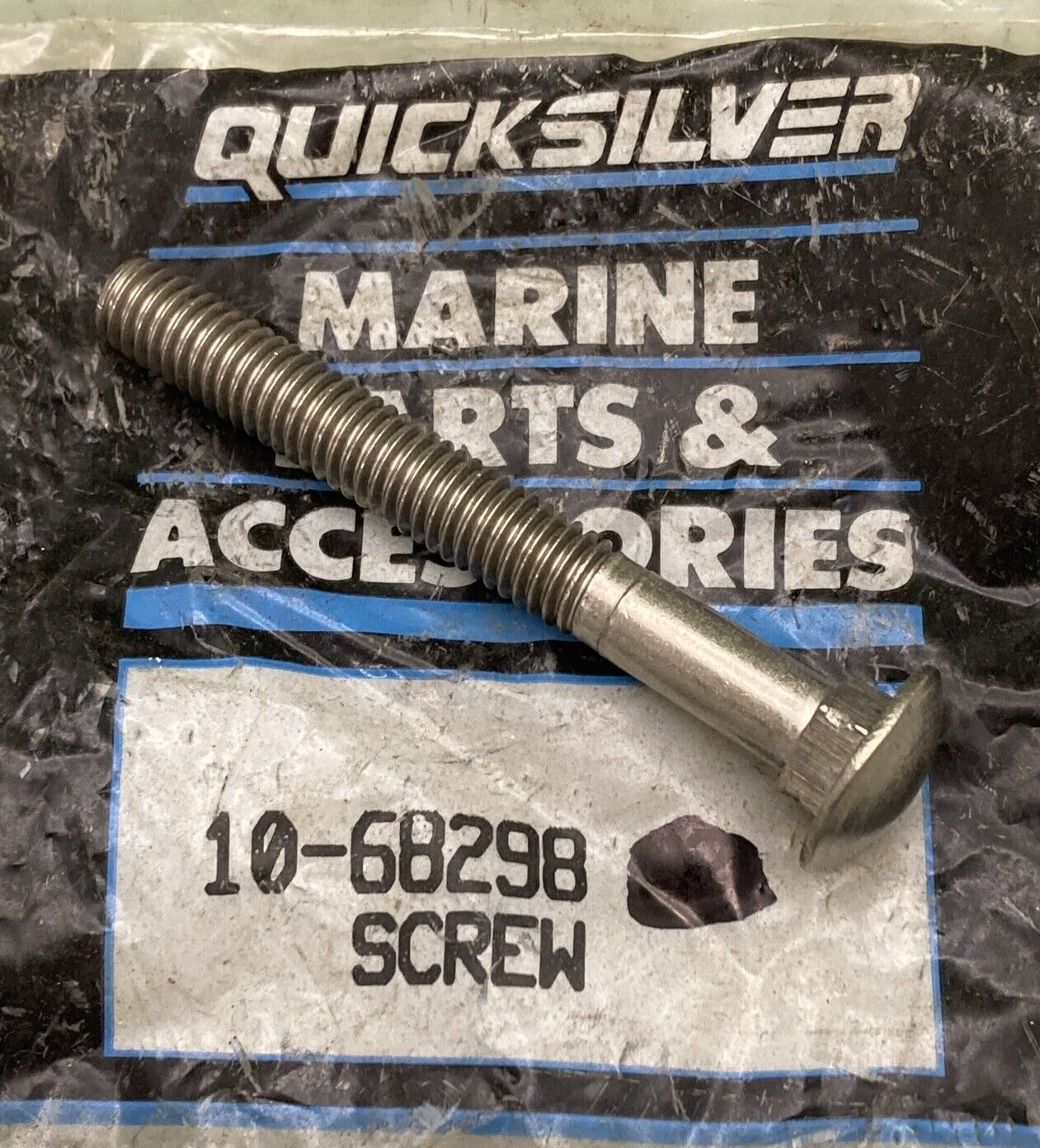 QTY 2 NEW GENUINE MERCURY QUICKSILVER 10-68298 SCREW CLMP BRKT ASM OUTBOARD 50HP