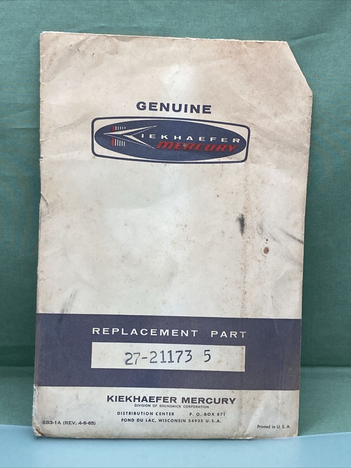 New GENUINE MERCURY 27-21173 CYLINDER BLOCK TO CRANKCASE GASKET